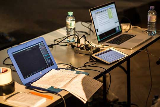 Desk with Computers
